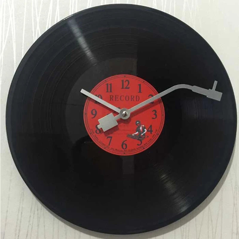 European Retro Vinyl Record Wall Clock