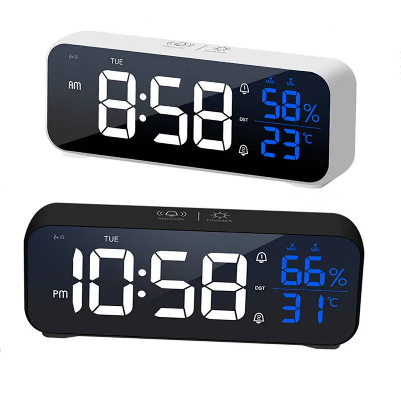 Music Alarm Clock with Temperature, Humidity, and LED Display