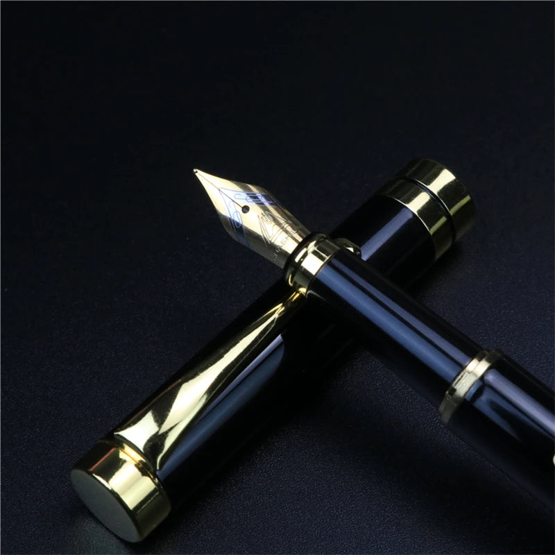 Custom Golden Engraved Fountain Pen with Gift Box