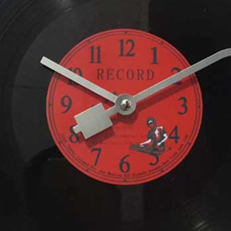 European Retro Vinyl Record Wall Clock