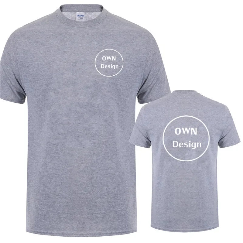 Custom Logo Design Cotton Tees Short Sleeve