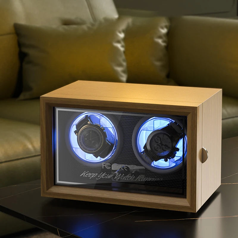 Luxury Wood Watch Winder - 2/4/6 Slot