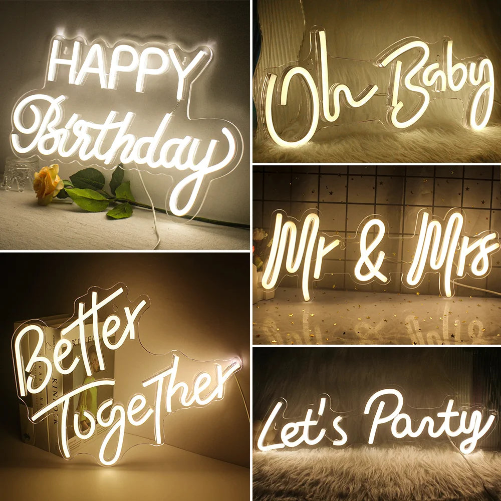 Better Together Neon Sign - LED Light for Home & Parties