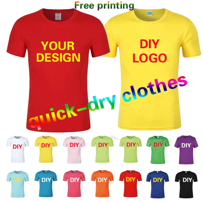 Custom Logo Quick-Dry Marathon T-Shirts