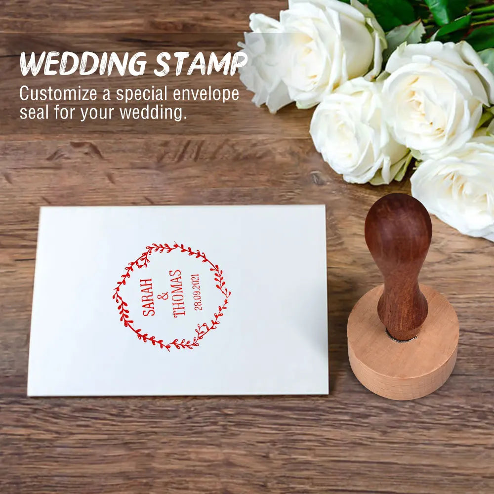 Custom Wedding Seal Stamp - Personalized