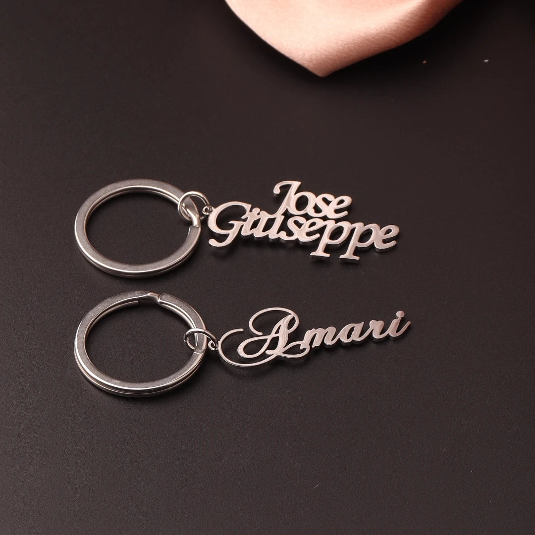 Custom Name Stainless Steel Keychain