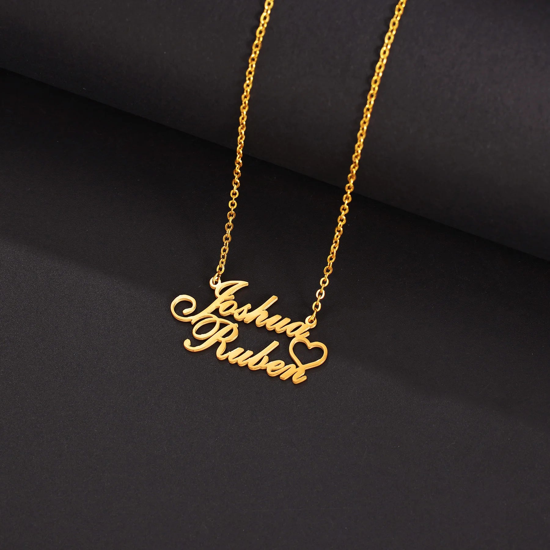 Custom 2-Name Pendant Necklace