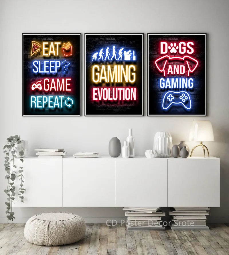 Custom Gaming Quotes Poster - DIY Wall Art