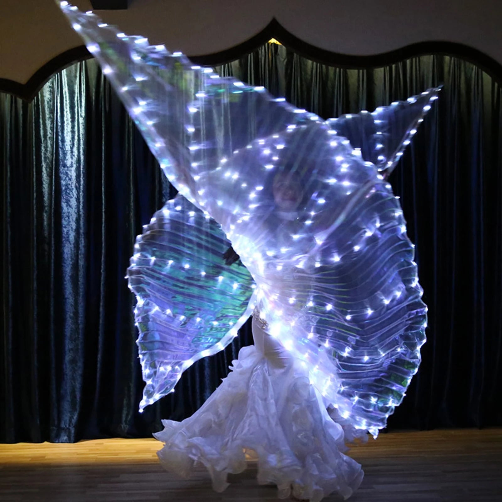 LED Fairy Wings - Colorful Butterfly Cloak for Kids' Performances