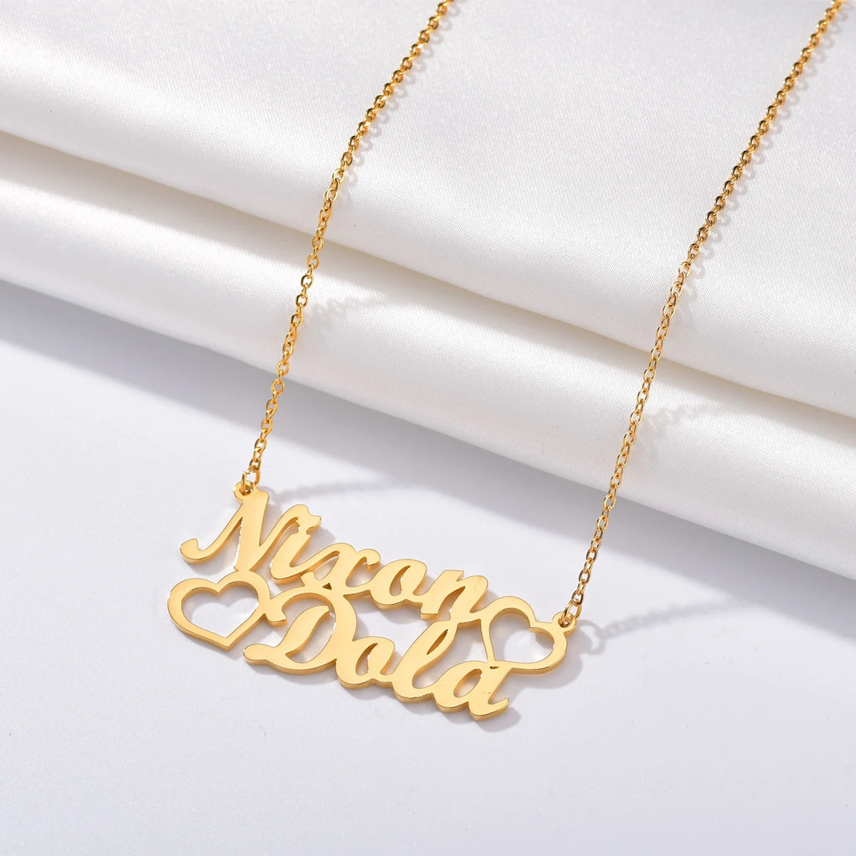 Custom 2-Name Pendant Necklace