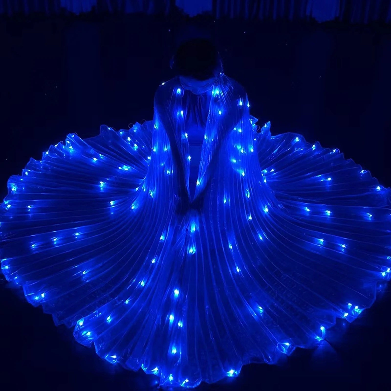 LED Fairy Wings - Colorful Butterfly Cloak for Kids' Performances