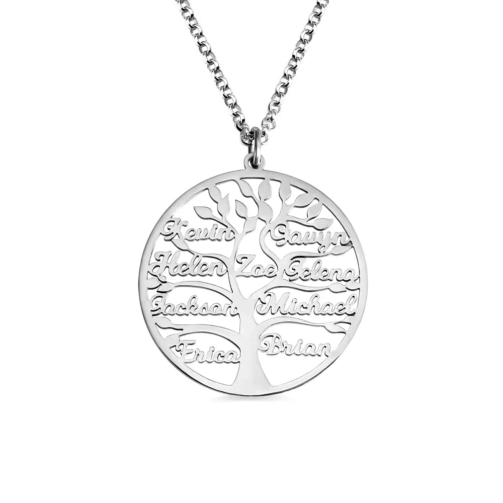 Custom Tree of Life Name Necklace