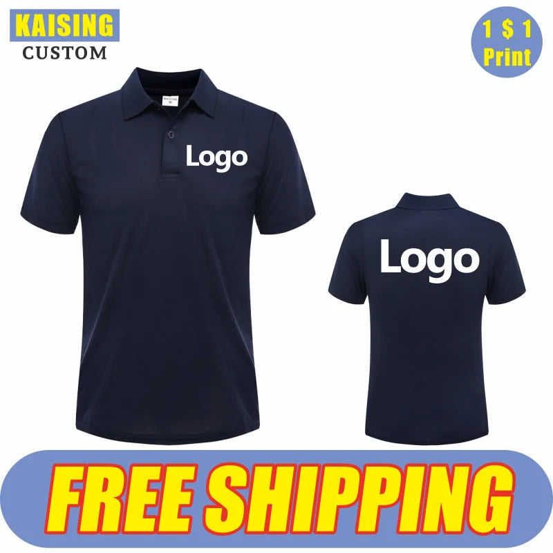 Custom Polo Shirt Embroidery Summer Casual