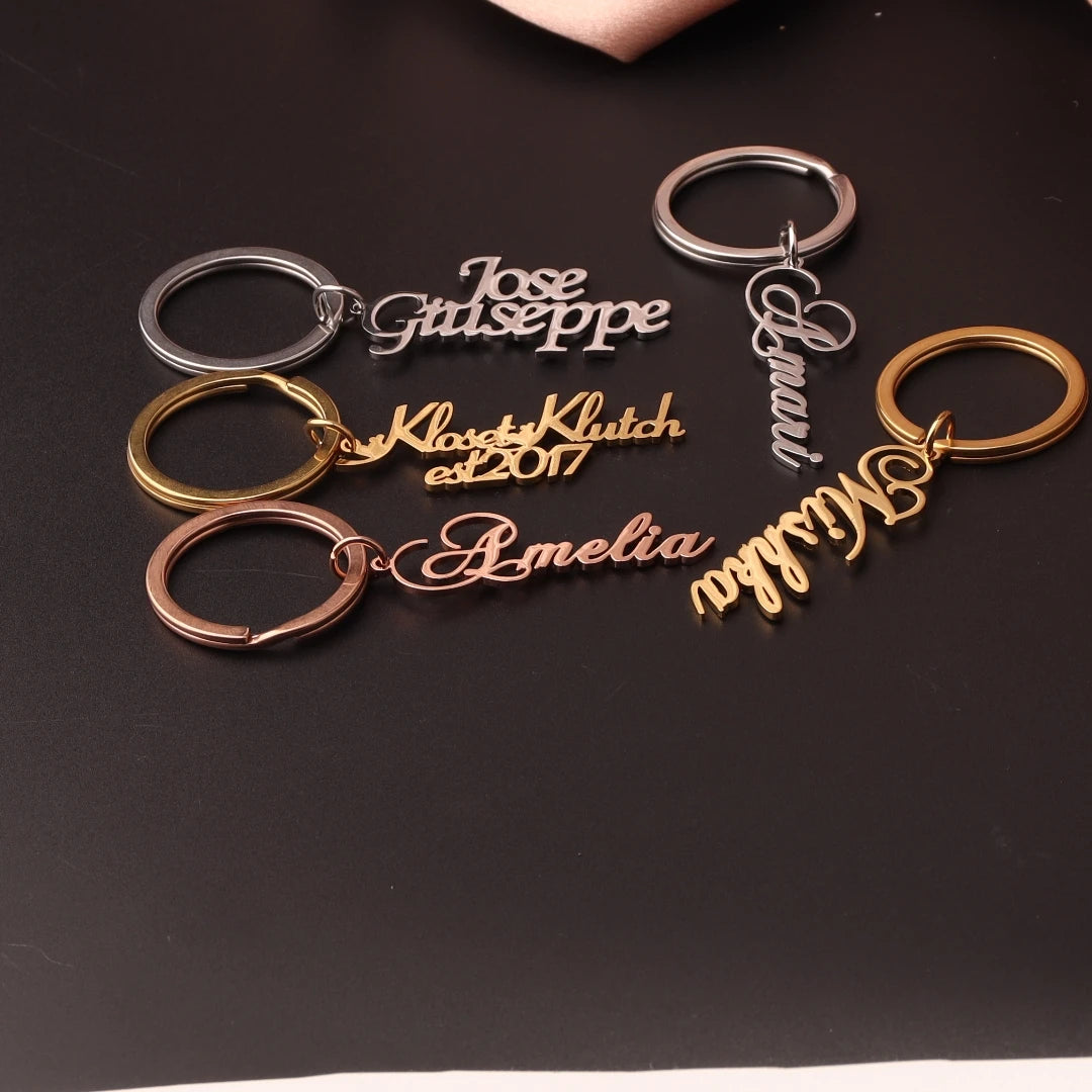 Custom Name Stainless Steel Keychain