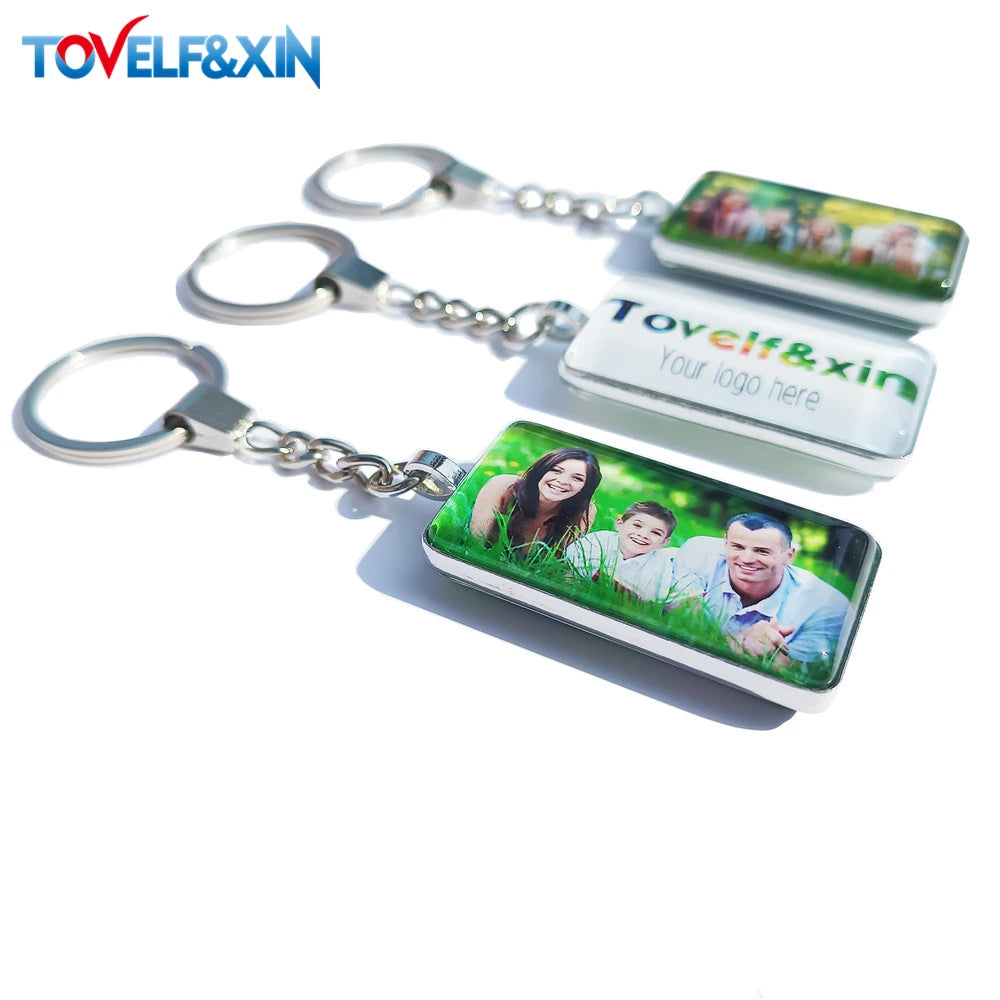 Custom Double-Sided Photo Keychain