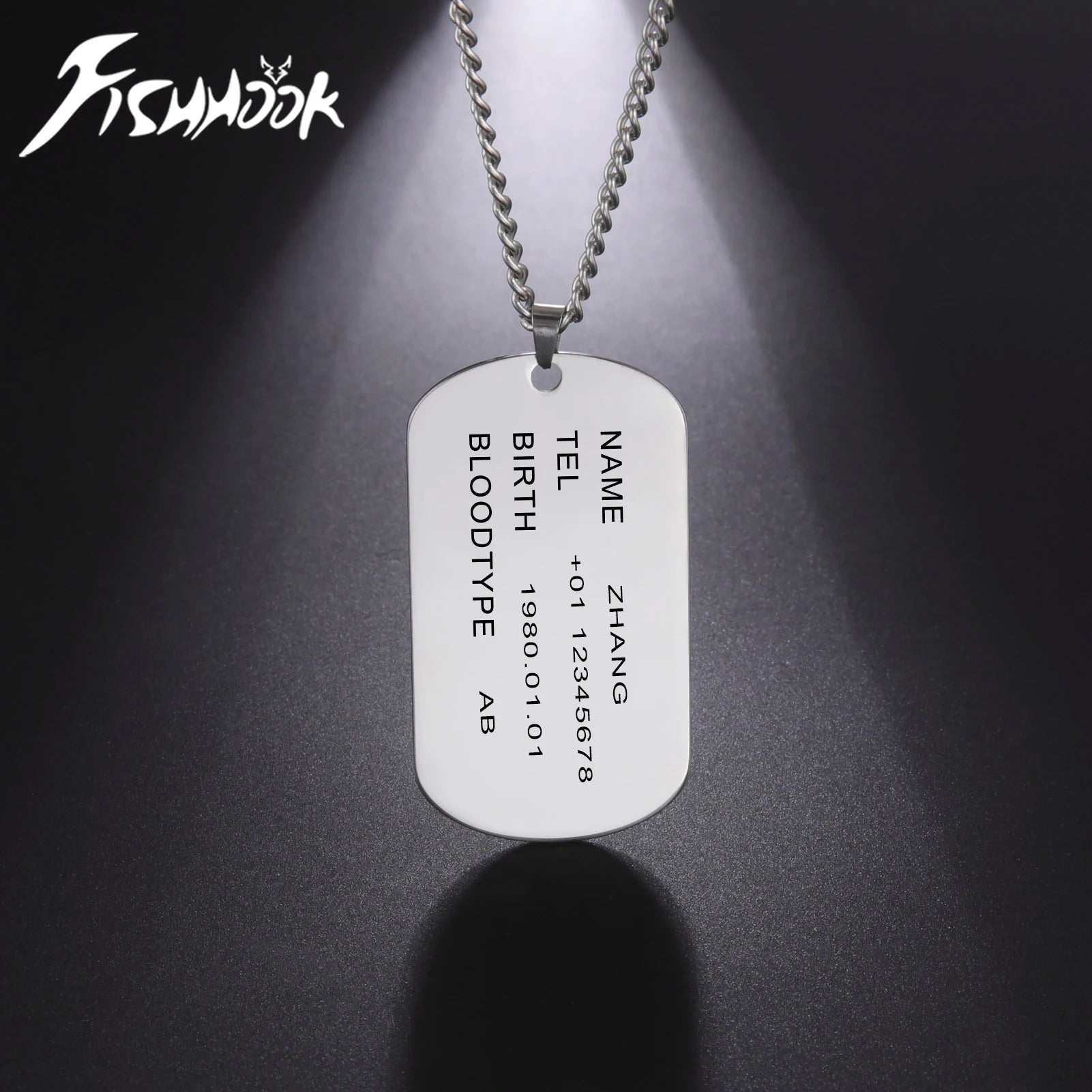 Custom Army Dog Tag Necklace