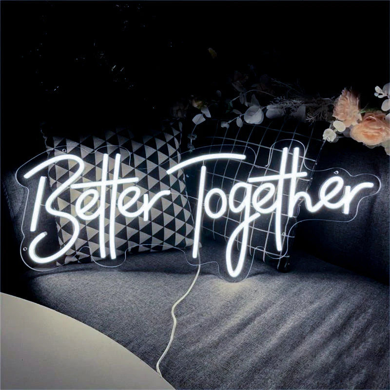 Better Together Neon LED Sign - Wedding & Room Decor