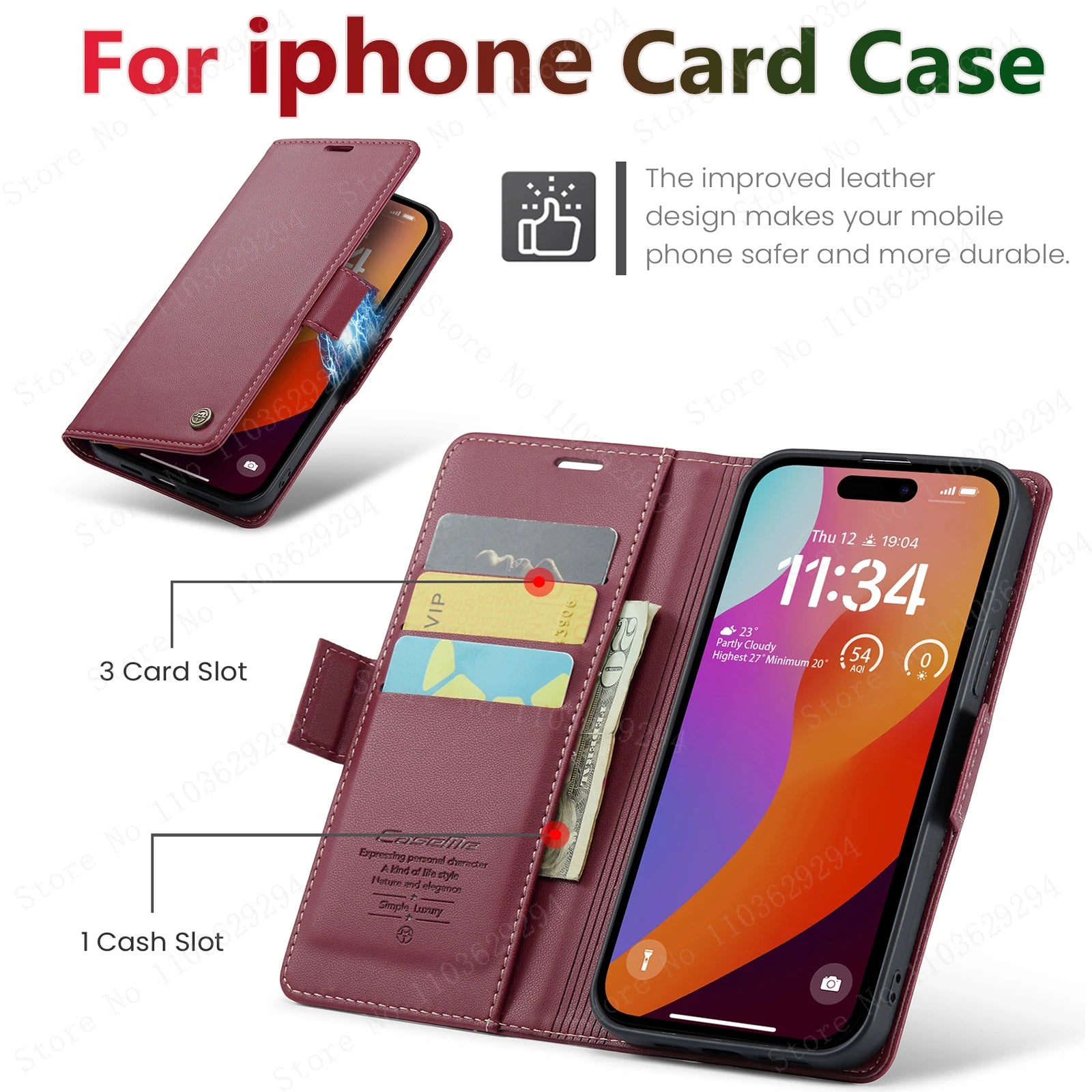 High-Grade Leather iPhone Case