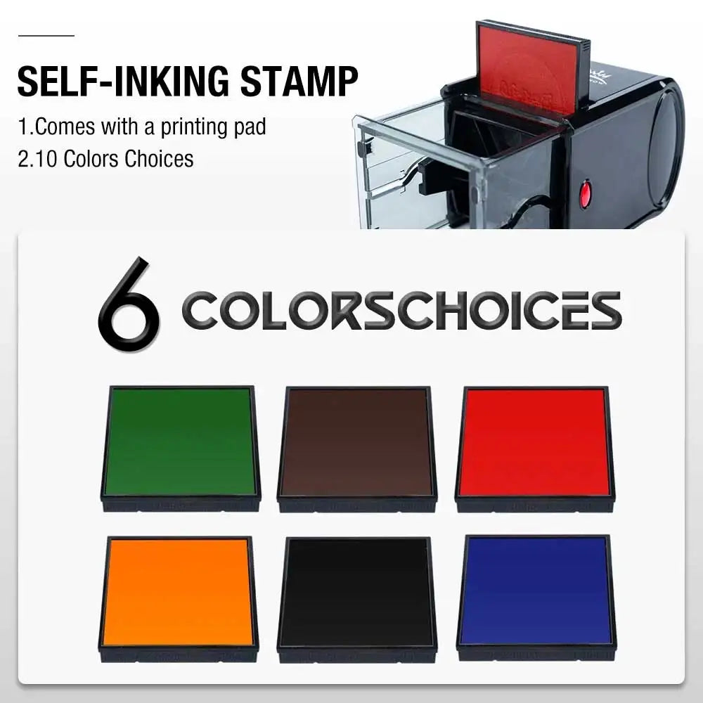 Custom Self-Inking Stamp - Personalized Rubber Logo for Invitations