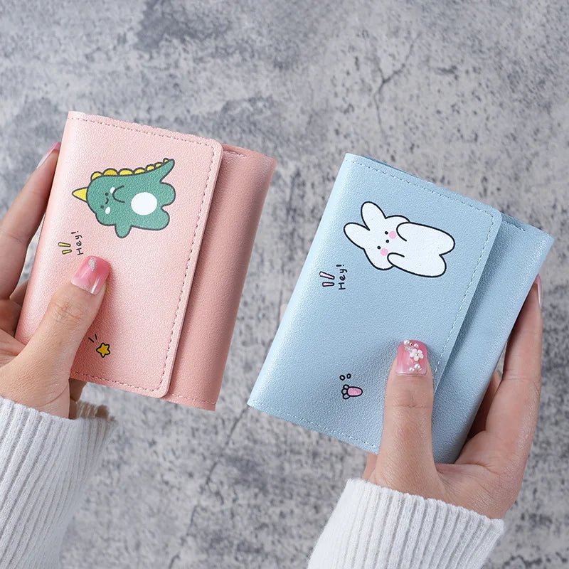 Women's Cute Small Wallet - Triple Fold Card Holder