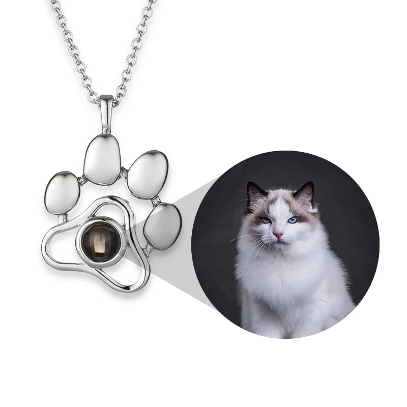 Custom Pet Photo Projection Necklace