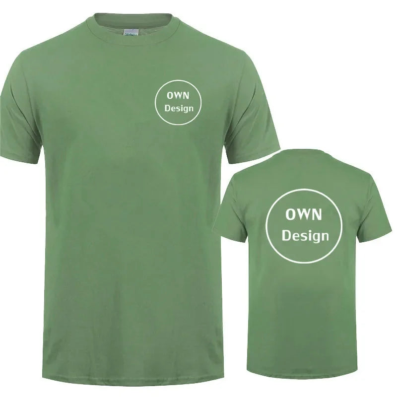 Custom Logo Design Cotton Tees Short Sleeve