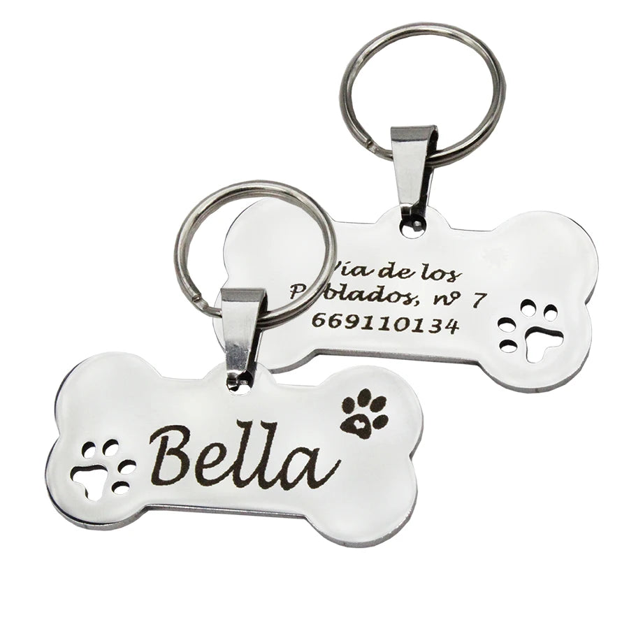 Personalized Pet ID Tag Keychain