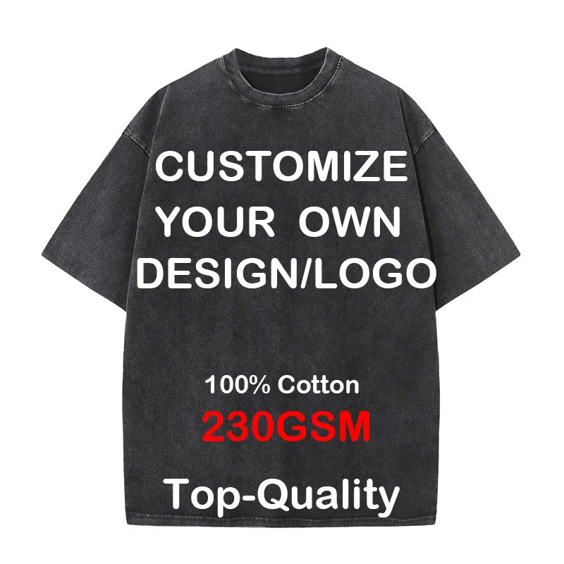 Custom Logo Hip Hop Streetwear Tee