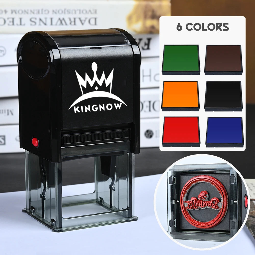 Custom Self-Inking Stamp - Personalized Rubber Logo for Invitations