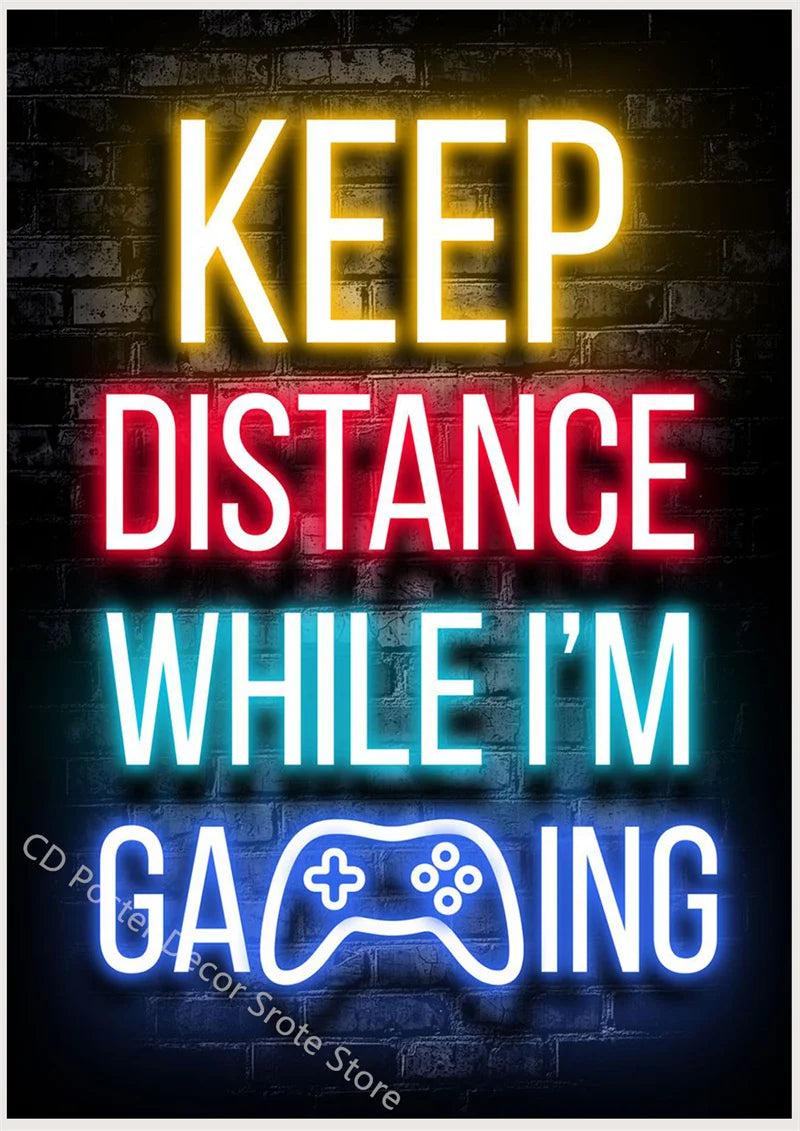 Custom Gaming Quotes Poster - DIY Wall Art