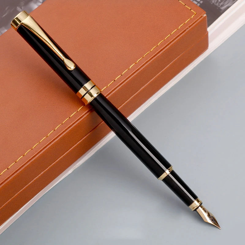 Golden Engraved Fountain Pen Luxury Gift