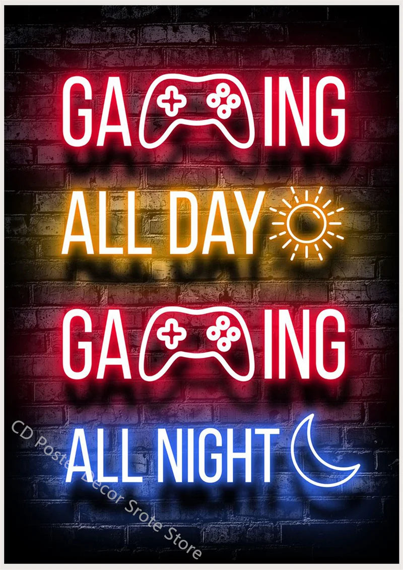 Custom Gaming Quotes Poster - DIY Wall Art