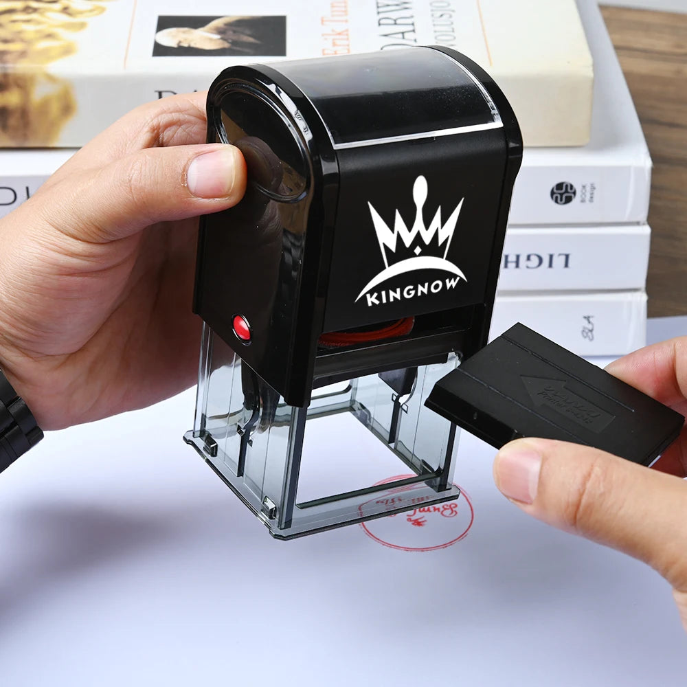 Custom Self-Inking Stamp - Personalized Rubber Logo for Invitations