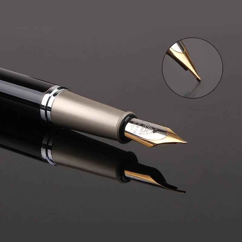 Custom Golden Text Fountain Pen Luxury Office Supplies