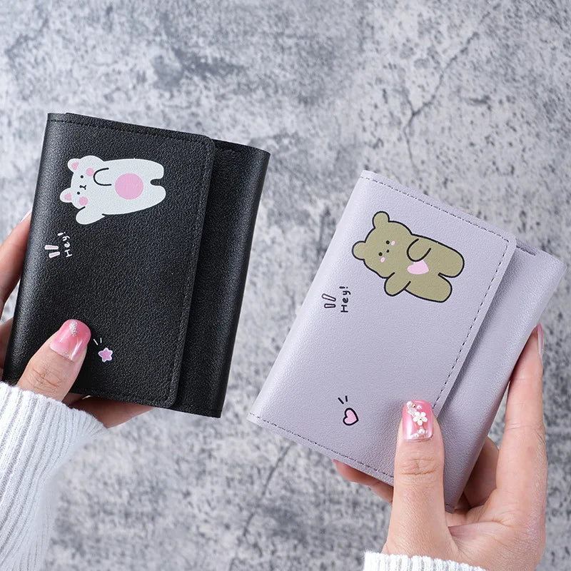 Women's Cute Small Wallet - Triple Fold Card Holder