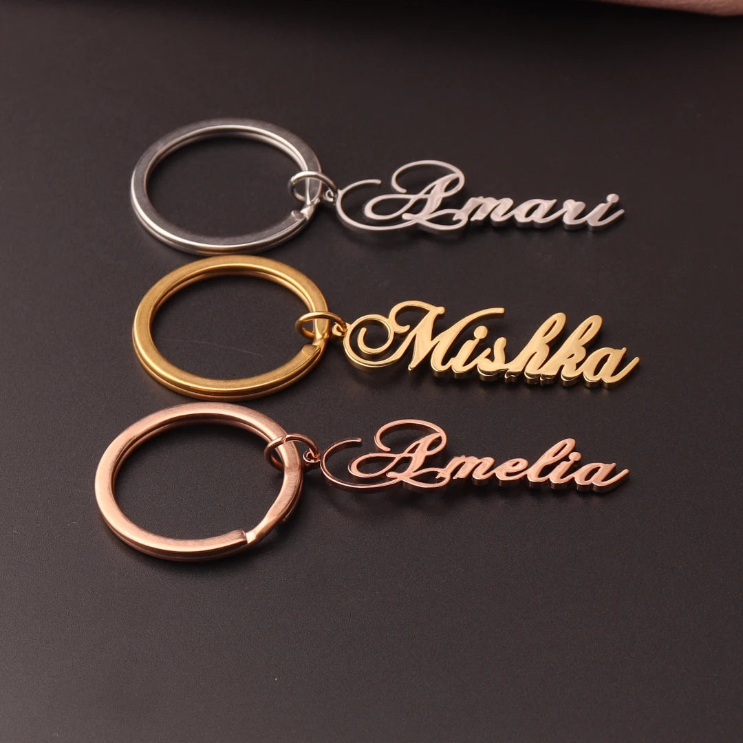 Custom Name Stainless Steel Keychain