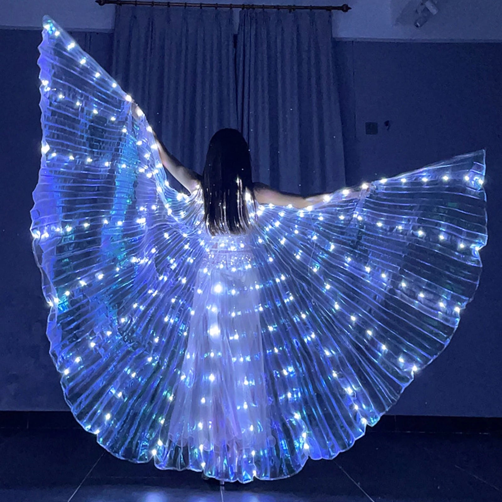 LED Fairy Wings - Colorful Butterfly Cloak for Kids' Performances