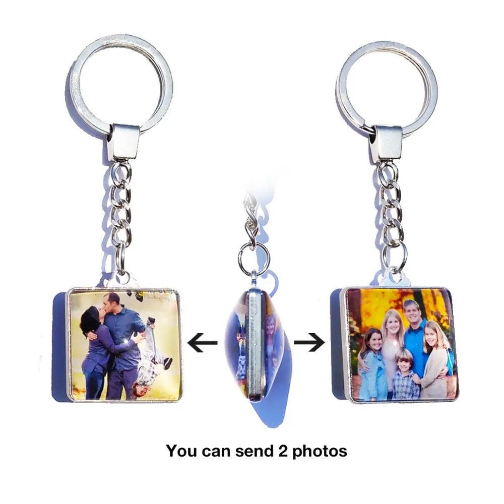 Custom Double-Sided Photo Keychain