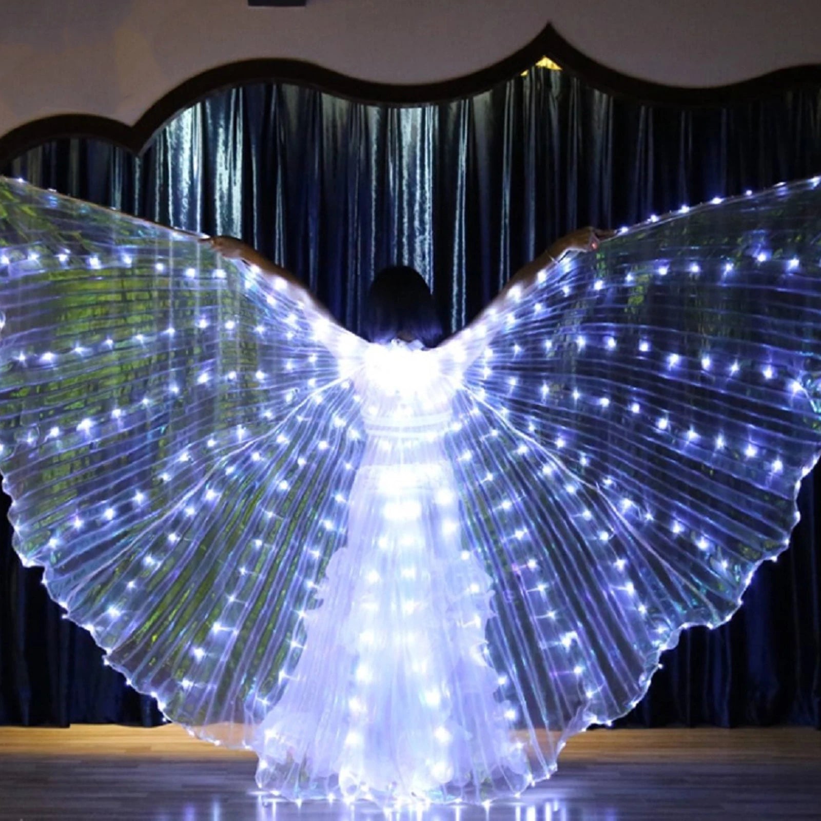 LED Fairy Wings - Colorful Butterfly Cloak for Kids' Performances