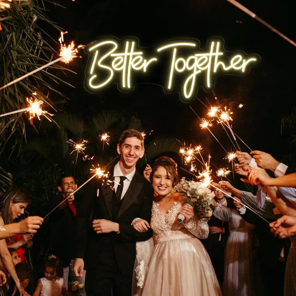 Better Together Neon LED Sign - Wedding & Room Decor